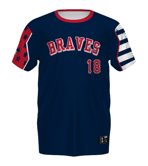 Braves Baseball Stars and Stripes Jersey